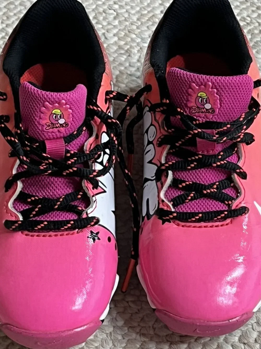 Nike Hyperdiamond Keystone Girl's Size 13C Pink Softball Cleats Shoes FZ8655-600